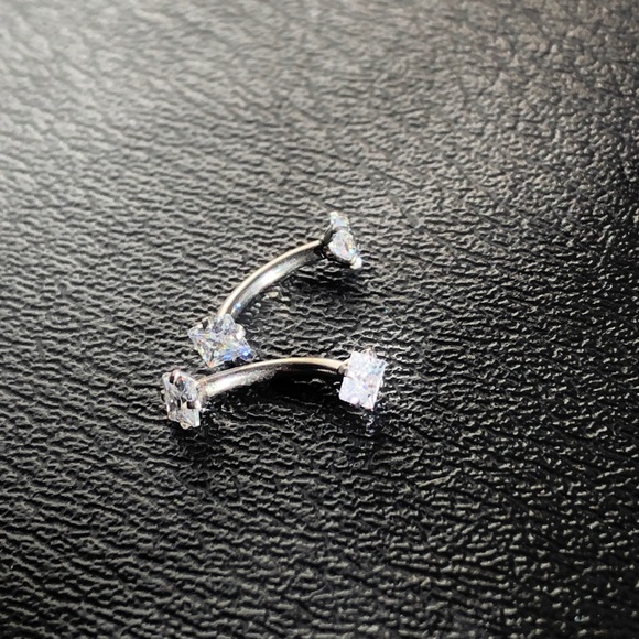 Curved Barbell Earrings - Picture 2 of 3